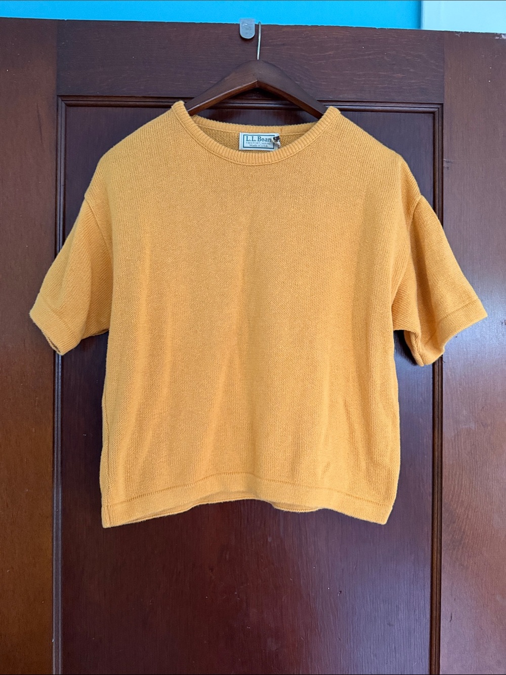 Vintage L.L. Bean Short-Sleeve Cotton Knit Top